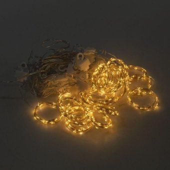 гирлянда светодиодная "роса "светодиодный дождь" 6х3м led тепл. бел. 24вт ip20 usb+пульт управления neon-night 315-996 от магазина Штепсель и батарейка. - фото_9