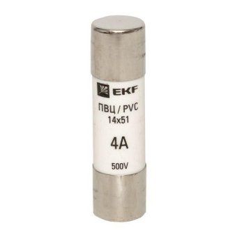 вставка плавкая цилиндрическая пвц 14х51 4а ekf pvc-14x51-4 от магазина Штепсель и батарейка. - фото_2