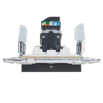 розетка компьютерная rj45 кат.5e skandy sk-k01g графит iek sk-k10-1-k53 от магазина Штепсель и батарейка. - фото_5