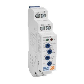 реле контроля фаз optirel d phs-3-1m-06-pp-2 повышенного/пониженного настр асимметрии 3ф 2со кэаз 332000 от магазина Штепсель и батарейка.