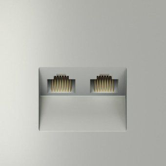 розетка компьютерная 2-м сп s70 rj45 + rj45 кат.6 механизм сталь voltum vls060205 от магазина Штепсель и батарейка. - фото_3