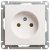 розетка 1-м сп w59 16а ip20 без заземл. без защ. шторок механизм бел. se rs16-153-1-86 от магазина Штепсель и батарейка.