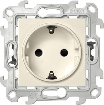 розетка 1-м сп simon 24 16а ip20 2p+e push&go защ. шторки механизм сл. кость simon 2420432-031 от магазина Штепсель и батарейка.