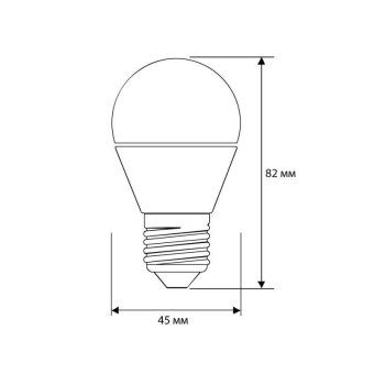 лампа светодиодная led5-g45/830/e27 5вт шар матовая 3000к тепл. бел. e27 410лм 170-265в camelion 12028 от магазина Штепсель и батарейка. - фото_2