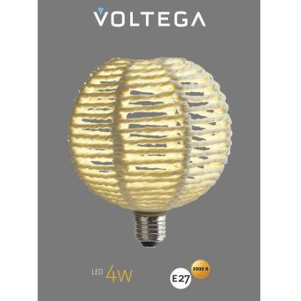 лампа светодиодная филаментная loft 271 bra240 4вт 3000к e27 voltega 8571 от магазина Штепсель и батарейка. - фото_6