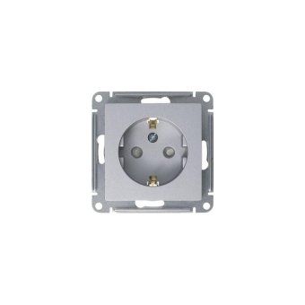 розетка 1-м сп atlasdesign 16а ip20 с заземл. защ. шторки механизм алюм. se atn000345 от магазина Штепсель и батарейка. - фото_7