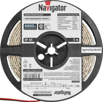 лента светодиодная 71 769 nls-5050cw60-14.4-ip65-12v r5 14.4вт/м (уп.5м) navigator 71769 от магазина Штепсель и батарейка. - фото_2