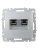 розетка компьютерная двойн. сп rj45 кат.5e brite рк10-2-бра механизм алюм. iek br-k20-1-k47 от магазина Штепсель и батарейка. - фото_2