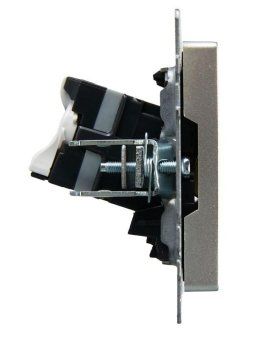 розетка компьютерная двойн. сп rj45 кат.5e brite рк10-2-бра механизм алюм. iek br-k20-1-k47 от магазина Штепсель и батарейка. - фото_3