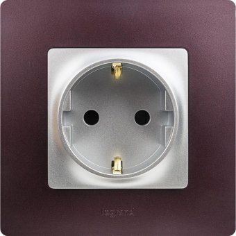 розетка 1-м сп etika 16а ip31 250в 2p+e с заземл. защ. шторки немецк. стандарт винтов. клеммы механизм алюм. leg 672422 от магазина Штепсель и батарейка. - фото_6