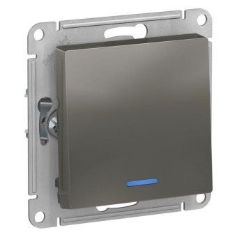 выключатель 1-кл. сп atlasdesign 10а ip20 (сх. 1а) 10ax с подсветкой механизм сталь se atn000913 от магазина Штепсель и батарейка. - фото_2