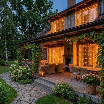 гирлянда светодиодная занавес 3х2м 264 led тепл. бел. прозр. пвх ip44 эффект мерцания 22 нити 12 led/нить neon-night 235-526 от магазина Штепсель и батарейка. - фото_5