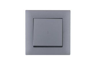 выключатель проходной 1-клав. karea rizz star сер. makel 88065005 от магазина Штепсель и батарейка.