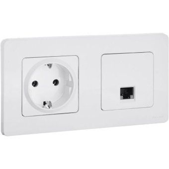 розетка компьютерная inspiria rj45 кат.5e utp бел. leg 673825 от магазина Штепсель и батарейка. - фото_6