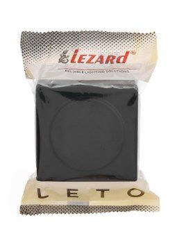 розетка 1-м оп leto с заземл. с крышкой leto пбт черн. бархат lezard 752-4200-123b от магазина Штепсель и батарейка. - фото_2