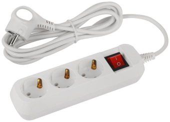 удлинитель электрический udl-10-330-es greenline 3 розетки с заземлением с выключателем 3м пвс 3х0.75кв.мм эра б0065047 от магазина Штепсель и батарейка.