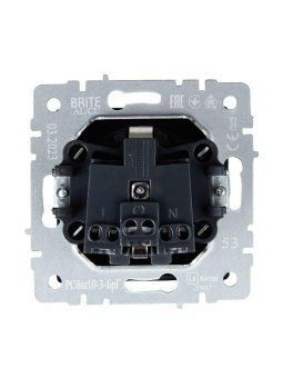 розетка brite рсбш10-3-брг 16а ip20 с заземл. защ. шторки с крышкой механизм графит iek br-r16-16-k53 от магазина Штепсель и батарейка. - фото_4