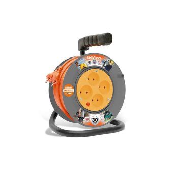 удлинитель на катушке 4х30м без заземл. 6а ip20 у6-014 пвс 2х0.75 термозащита universal 9632059 от магазина Штепсель и батарейка.