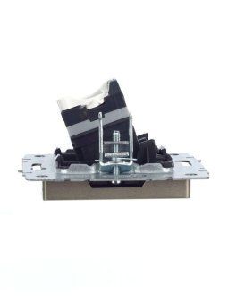 розетка компьютерная сп rj45 кат.5e brite рк10-брш механизм шампань iek br-k10-1-k37 от магазина Штепсель и батарейка. - фото_6