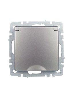 розетка brite рсбш10-3-брс 16а ip20 с заземл. защ. шторки с крышкой механизм сталь iek br-r16-16-k46 от магазина Штепсель и батарейка. - фото_6