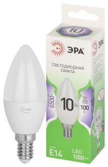 лампа светодиодная green line b35-10w-865-e14 gl 10вт свеча 6500к свет холод. e14 эра б0067095 от магазина Штепсель и батарейка.