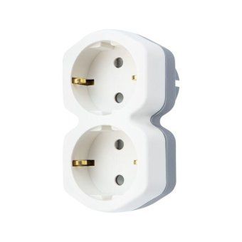 разветвитель 2-м с заземл. 16а ip20 защ. шторки бел. rexant 11-1087 от магазина Штепсель и батарейка.