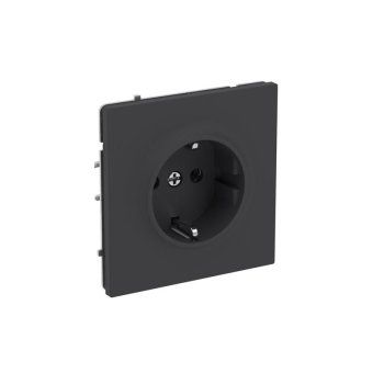 розетка силовая kant 2p+e без шторки черн. уголь dkc 7012033 от магазина Штепсель и батарейка. - фото_2