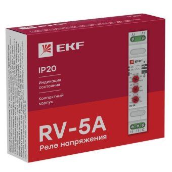 реле напряжения rv-5a (паралл. подкл.) ekf rv-5a от магазина Штепсель и батарейка.