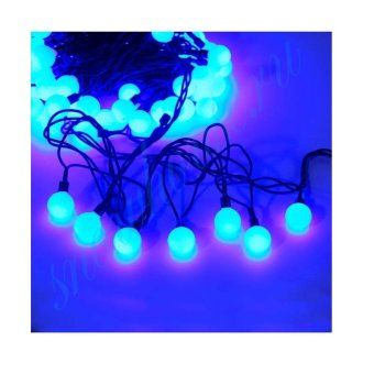 гирлянда светодиодная "шарики" 100led син. 2.4см наружняя соединяемая до 3мод. shlights 4690601004321 от магазина Штепсель и батарейка.