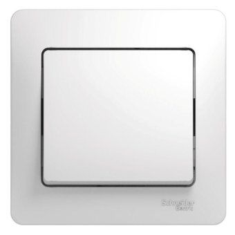 выключатель 1-кл. сп glossa 10а ip20 (сх. 1) 10ax в сборе бел. se gsl000112 от магазина Штепсель и батарейка.