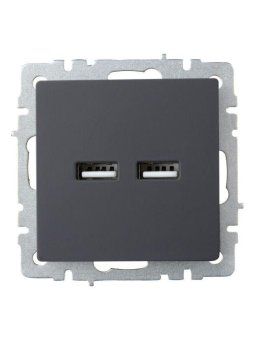 розетка brite usb a+a 3.1а рю10-1-брг механизм графит iek br-u21-d31-k53 от магазина Штепсель и батарейка. - фото_8