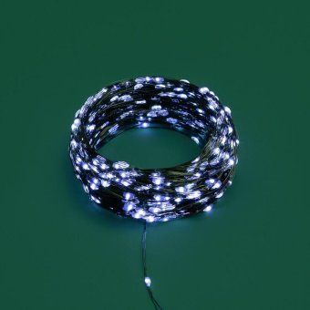 гирлянда светодиодная "роса" 50м 500led бел. ip20 230в с контроллером провод зел. neon-night 303-285 от магазина Штепсель и батарейка. - фото_2