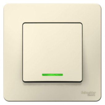 выключатель 1-кл. сп blanca 10а ip20 (сх. 1) 250в с подсветкой молочн. se blnvs010112 от магазина Штепсель и батарейка. - фото_3