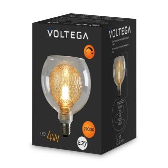 лампа светодиодная loft led g125 4вт 2700к e27 dim voltega 8546 от магазина Штепсель и батарейка. - фото_7