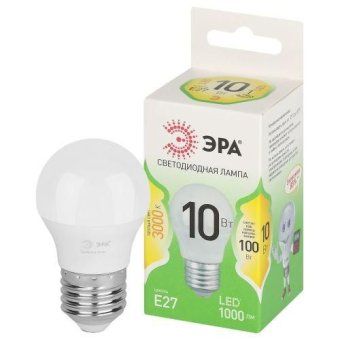 лампа светодиодная green line p45-10w-830-e27 gl 10вт шар 3000к свет тепл. e27 эра б0066977 от магазина Штепсель и батарейка.