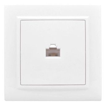 розетка компьютерная 1-м сп минск rj45 бел. basic ekf erk01-035-10 от магазина Штепсель и батарейка.