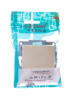 выключатель 1-кл. сп vesna с индикацией механизм крем. lezard 742-0388-111 от магазина Штепсель и батарейка. - фото_4