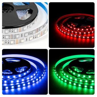 лента светодиодная 12в 14.4вт/м rgb smd5050 60д/м ip20 подложка 10мм (уп.5м) ogm lse-271 от магазина Штепсель и батарейка. - фото_8