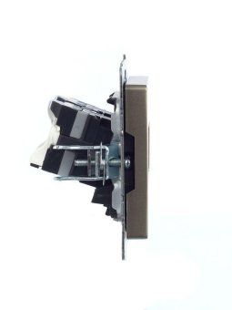 розетка компьютерная двойн. сп rj45 кат.5e brite рк10-2-брш механизм шампань iek br-k20-1-k37 от магазина Штепсель и батарейка. - фото_6