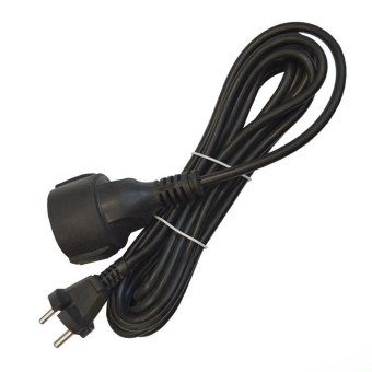 удлинитель-шнур 1х5м без заземл. 10а ip20 пвс 2х1 черн. domtok 2340 от магазина Штепсель и батарейка.