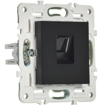 розетка компьютерная rj45 кат.5e skandy sk-k01bl черн. iek sk-k10-1-k02 от магазина Штепсель и батарейка. - фото_3