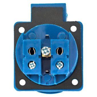 розетка панельная 112 скрытая 2p+pе 16а 220в ip44 с защ. крышкой ekf ps-112-16-220 от магазина Штепсель и батарейка. - фото_6
