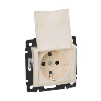 розетка 1-м сп valena 16а ip21 2p+e с заземл. защ. шторки с крышкой винты механизм сл. кость leg 774322 от магазина Штепсель и батарейка. - фото_15