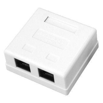 розетка компьютерная 2-м оп rj45 кат.5e utp неэкранир. бел. rexant 03-0151 от магазина Штепсель и батарейка. - фото_2