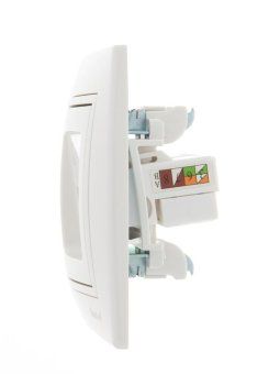 розетка компьютерная 2-м сп mira rj45 бел./бел. lezard 701-0202-141 от магазина Штепсель и батарейка.