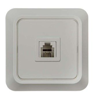 розетка телефонная 1-м сп bolleto 7034 16а ip20 бел. asd / in home 4690612000398 от магазина Штепсель и батарейка.