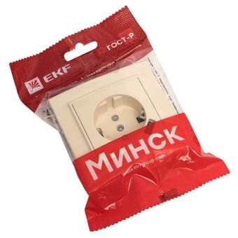 розетка 1-м сп минск 16а ip20 с заземл. защ. шторки с заряд. устройством usb 1а беж. ekf err16-028-200-usb от магазина Штепсель и батарейка. - фото_2