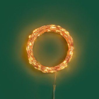 гирлянда светодиодная роса с контроллером 20м 200 led янтарный ip20 230в медный провод neon-night 303-268 от магазина Штепсель и батарейка. - фото_8