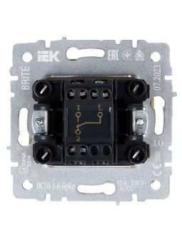 выключатель проходной 1-кл. сп brite вс10-1-6-бркр 10а механизм беж. iek br-v12-0-10-k10 от магазина Штепсель и батарейка. - фото_5