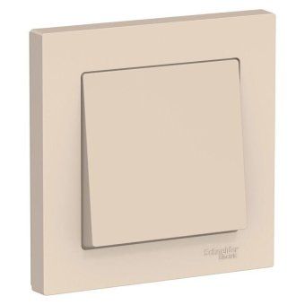 выключатель 1-кл. сп atlasdesign 10а ip20 (сх. 1) 10ax в сборе беж. se atn000212 от магазина Штепсель и батарейка.